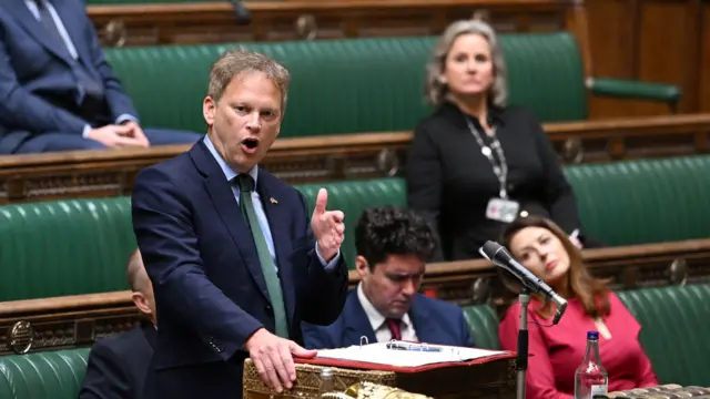 Business Secretary Grant Shapps making a statement to MPs in the House of Commons