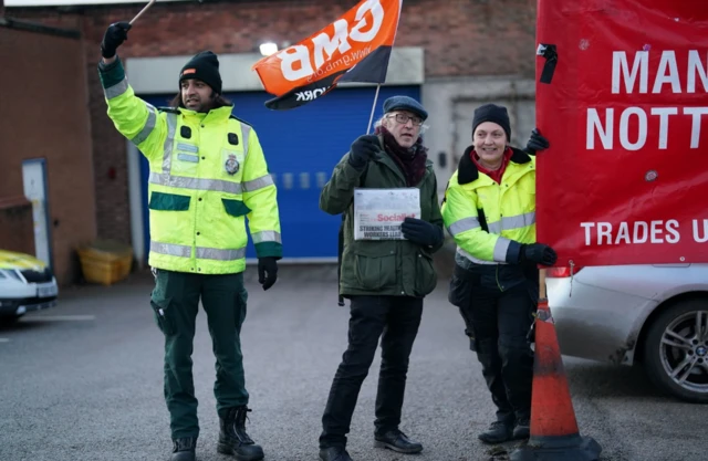 Beechdale Ambulance Station picket line