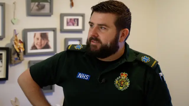 Lewis Stoner in his paramedic's uniform