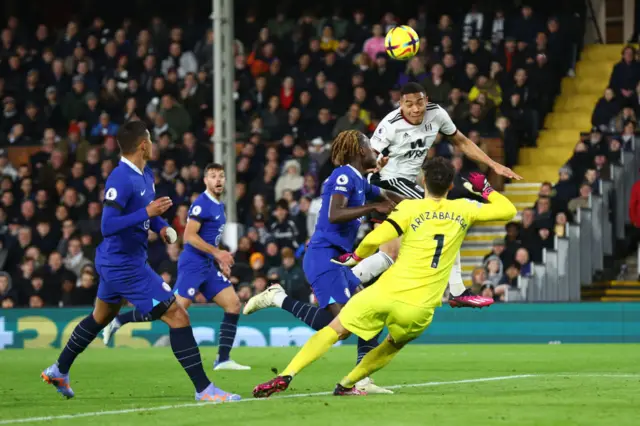 Carlos Vinicius scores for Fulham.