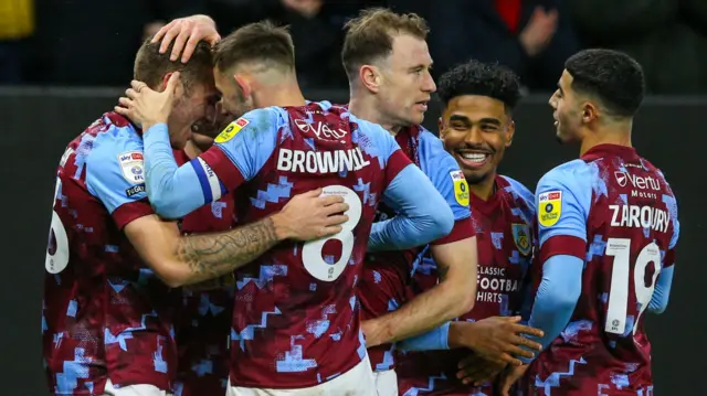 Burnley celebrate