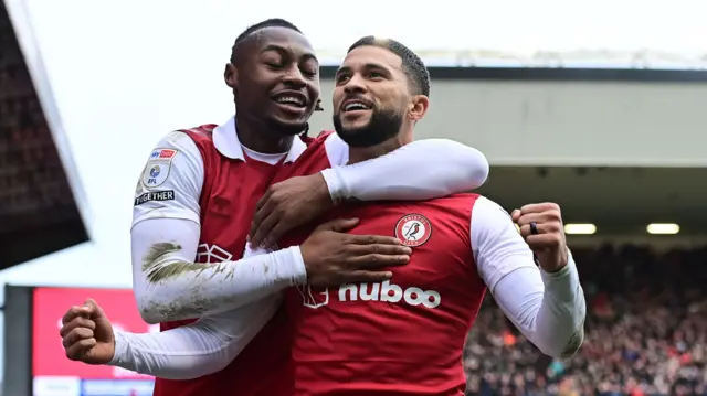 Bristol City celebrate goal