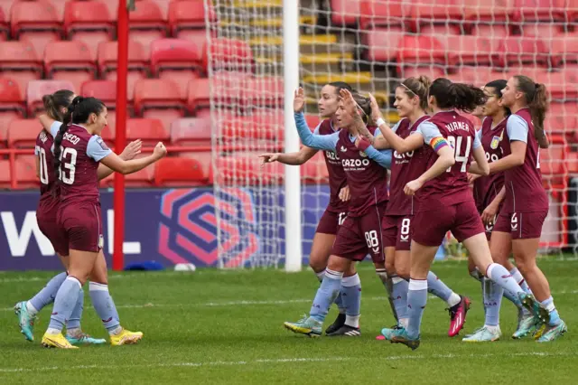 Aston Villa celebrate