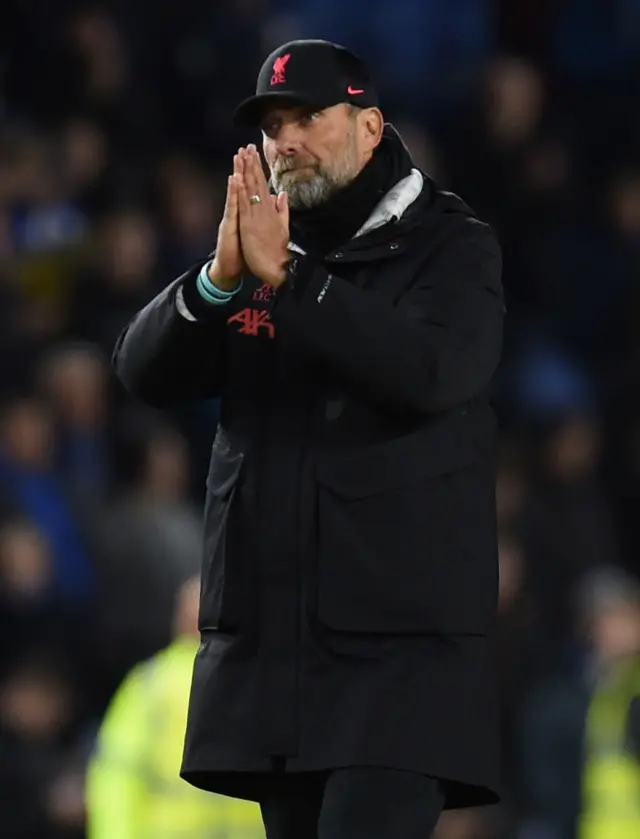 Liverpool boss Jurgen Klopp apologises to fans after their heavy defeat.