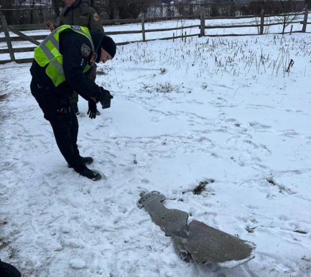 Fragments of a downed missile were found in the open-air museum Pyrohovo in the south of Kyiv