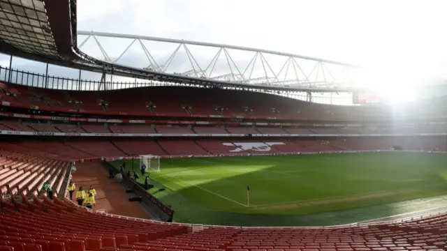 A view of Emirates Stadium