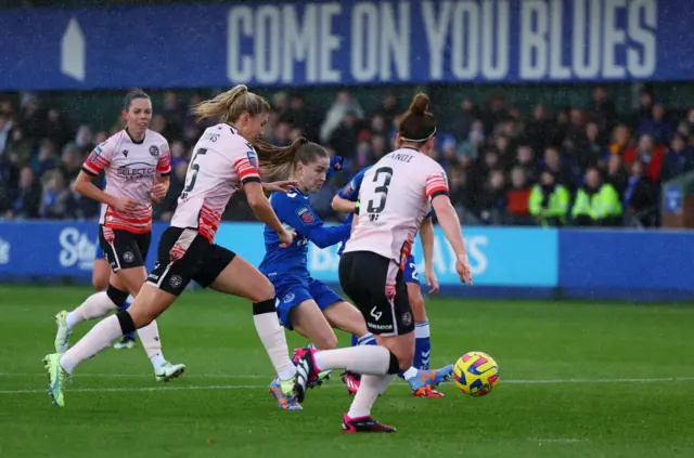 Everton attempt yet another attack.