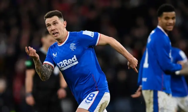 Rangers' Ryan Jack celebrates