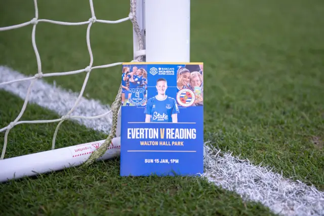 Everton vs Reading pre match programme.