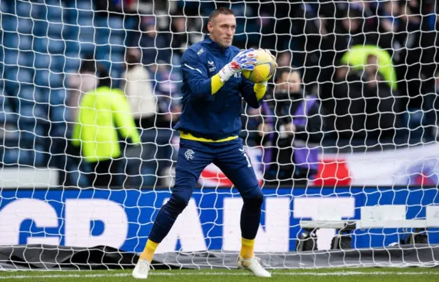 Rangers goalkeeper Allan McGregor