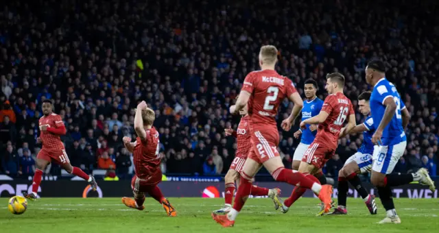 Ryan Jack scores Rangers' equaliser