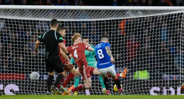 Ryan Jack scores Rangers' equaliser