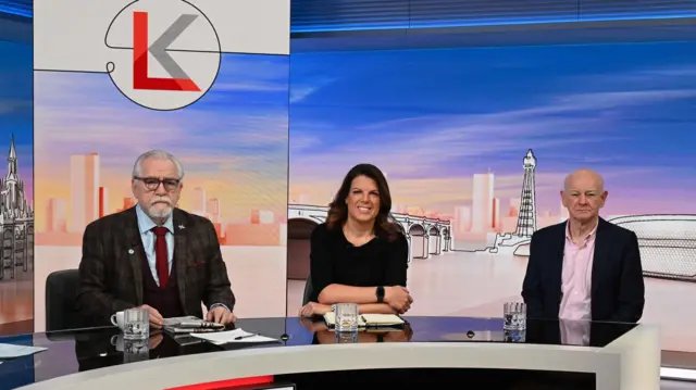 Brian Cox, Caroline Nokes and Howard Davies