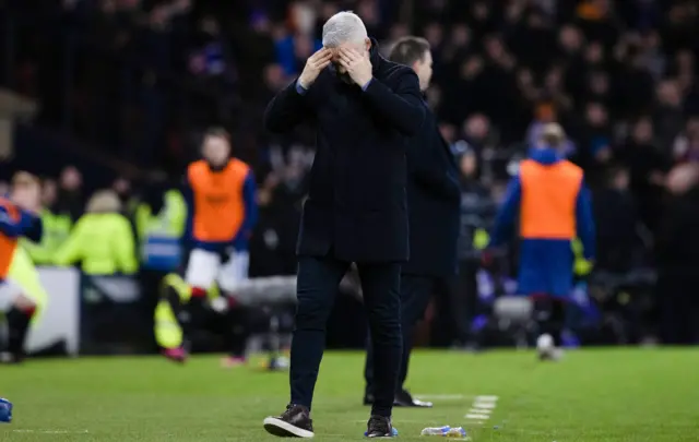 Jim Goodwin looks dejected