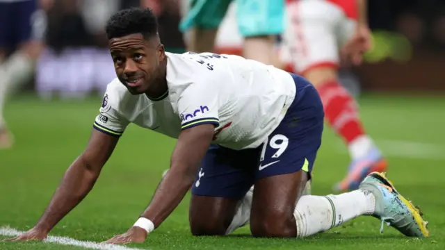 Ryan Sessegnon kneeling down