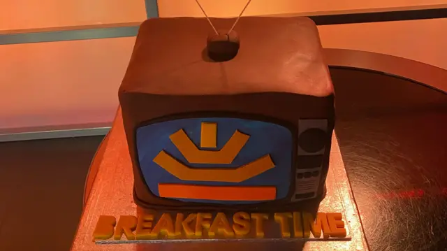 A BBC Breakfast Time cake