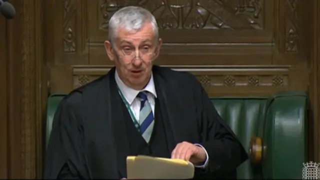 House of Commons Speaker Sir Lindsay Hoyle