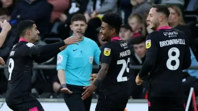 Burnley celebrate