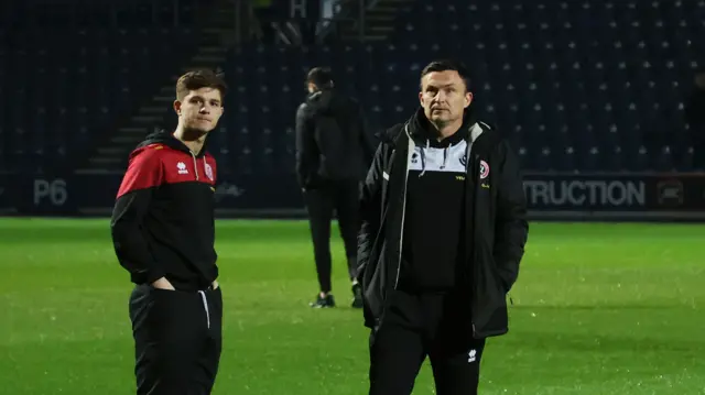 Paul Heckingbottom watches on