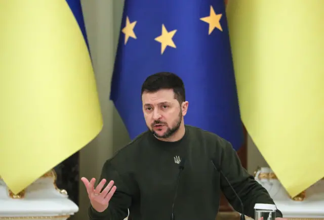 Ukrainian President Volodymr Zelensky