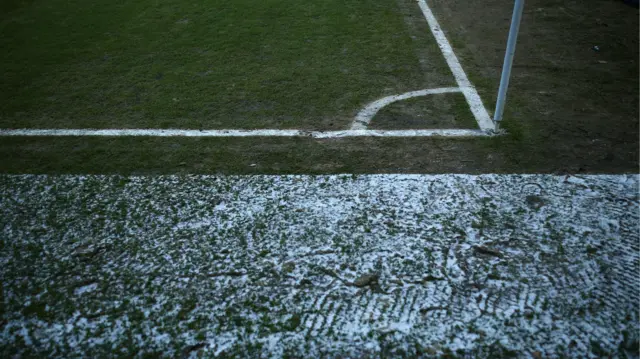 Frozen pitch