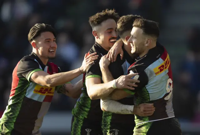 Harlequins celebrate