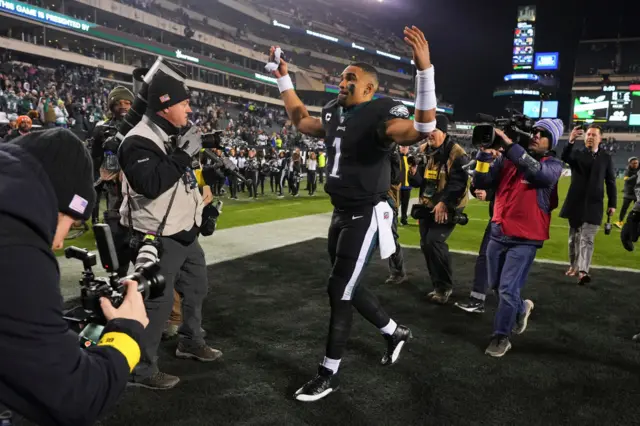 Philadelphia Eagles quarterback Jalen Hurts.