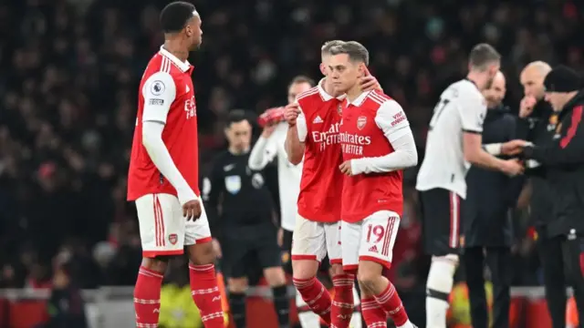 Leandro Trossard coming on as a substitute