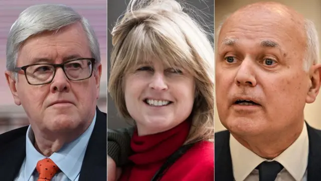 John Allen, Rachel Johnson and Iain Duncan Smith