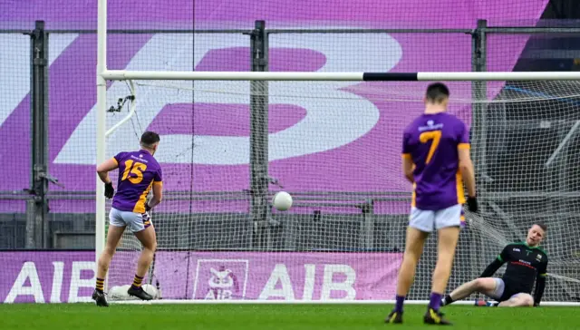 Shane Walsh scores a penalty