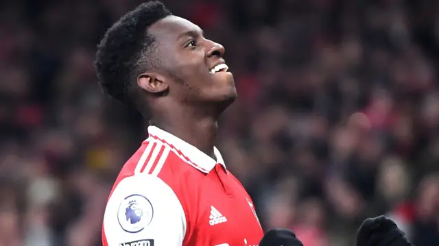Eddie Nketiah celebrating