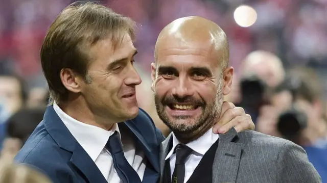 Julen Lopetegui and Pep Guardiola