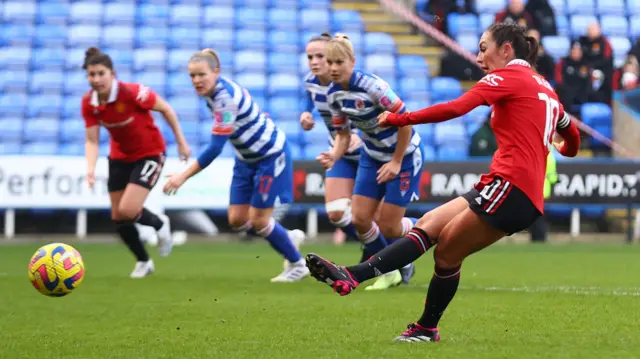 Katie Zelem taking a penalty