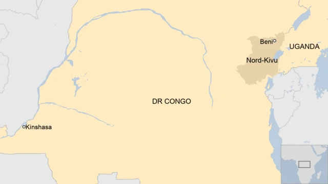 Map of DR Congo