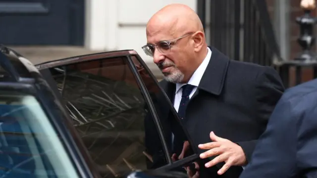 Nadhim Zahawi gets into a car