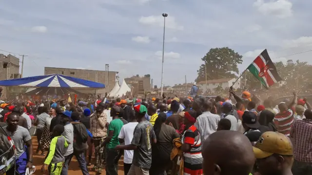 Crowd at a rally