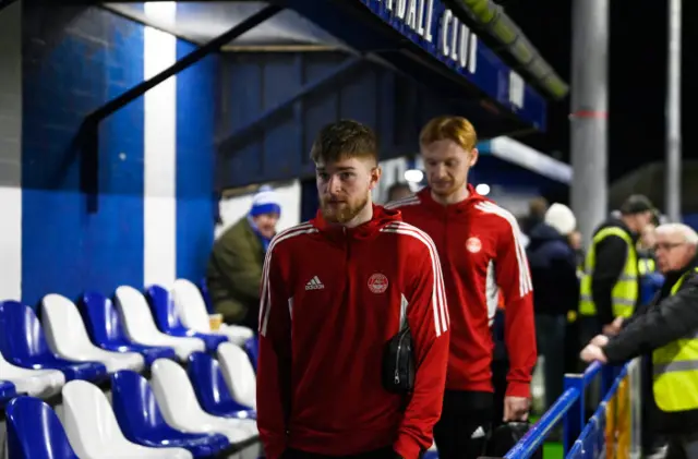 Hayden Coulson arrives at Recreation Park