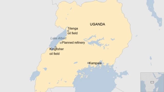 A map of Uganda