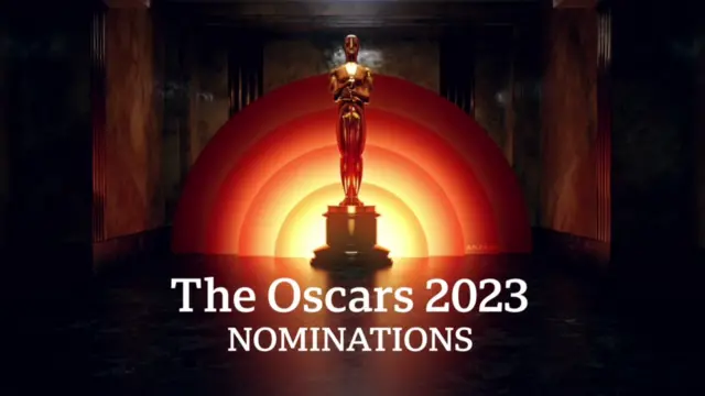 Logo showing the Oscar statue