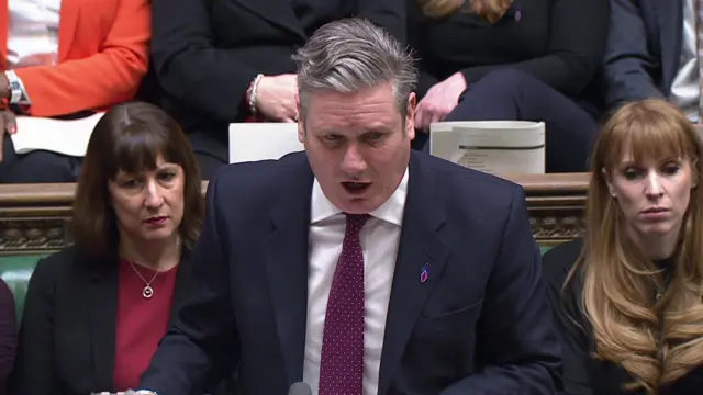 Keir Starmer at PMQs