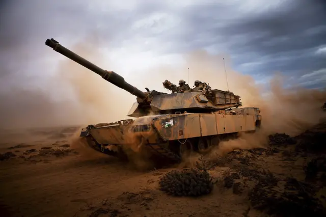 The M1 Abrams main battle tank