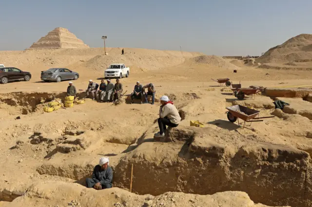 Digging site in Egypt