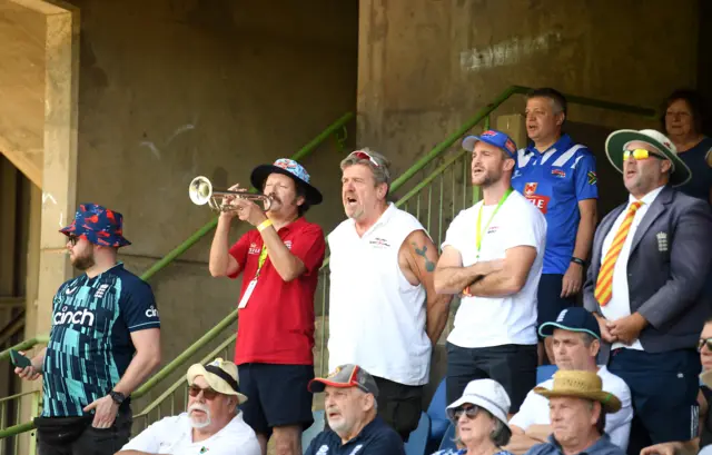 England Barmy Army at the first South Africa ODI