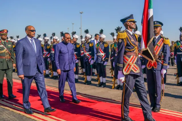 Ethiopian Prime Minister Abiy Ahmed visited Sudan on Thursday