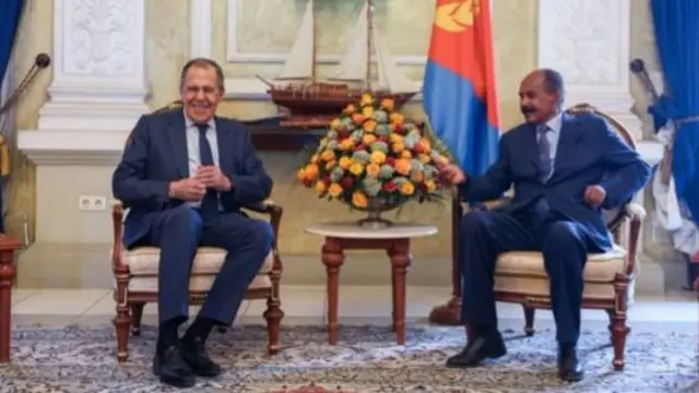 Isaias Afewerki and Sergei Lavrov