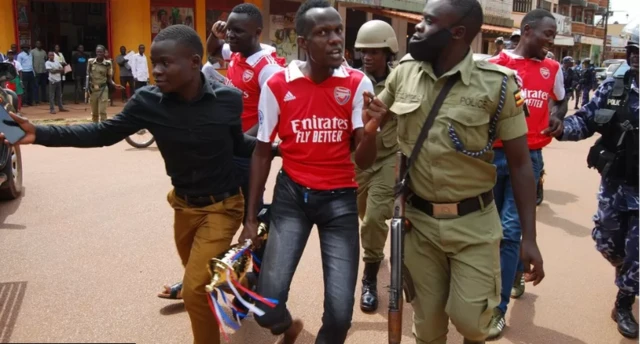 Arsenal fans arrested in Uganda