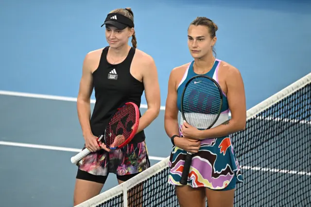 Elena Rybakina and Aryna Sabalenka