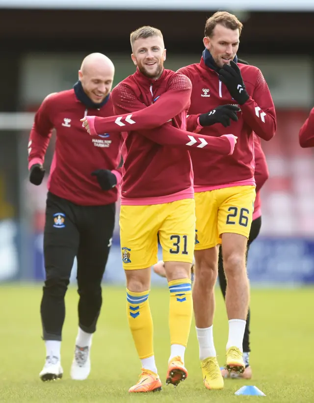 Liam Polworth looks relaxed as he goes through his warm-up in Dingwall