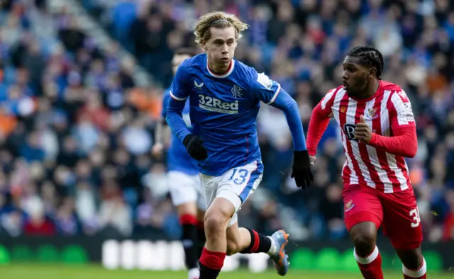 Todd Cantwell in action for Rangers