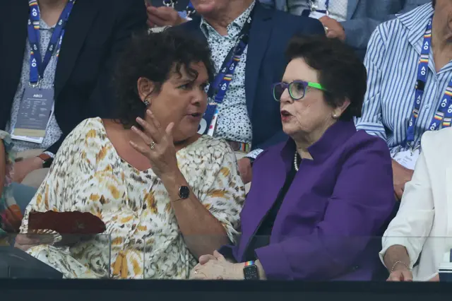 Evonne Goolagong Cawley and Billie Jean King